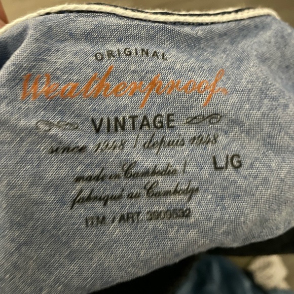 Mens Original Weatherproof Vintage size-L Shirt - Picture 3 of 3